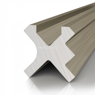 Алюминиевая теневая разделительная рейка Decaro D00X.A Bronze бронза для стен и потолка 3 м