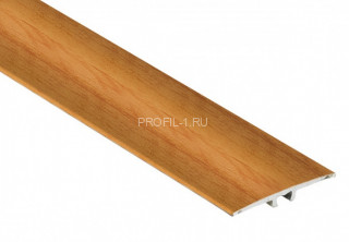 Порог с дюбелем алюминиевый 35 мм плоский Cezar LWP 35 ольха 1,8 м