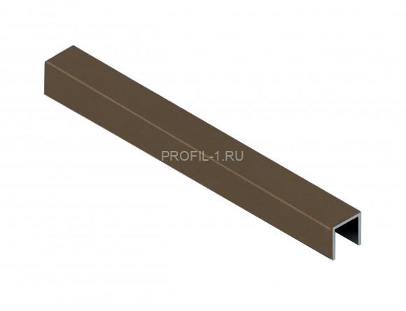 П-профиль алюминиевый 15х10 мм NEEXY PV84-47 MBR-D темная бронза матовая 2.7 м