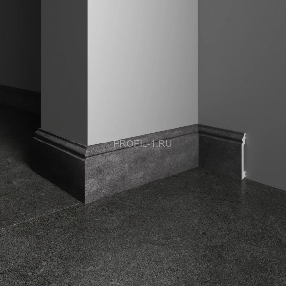 Напольный плинтус Decor-Dizayn 701-94 полистирол под мрамор 100х16х2400 мм