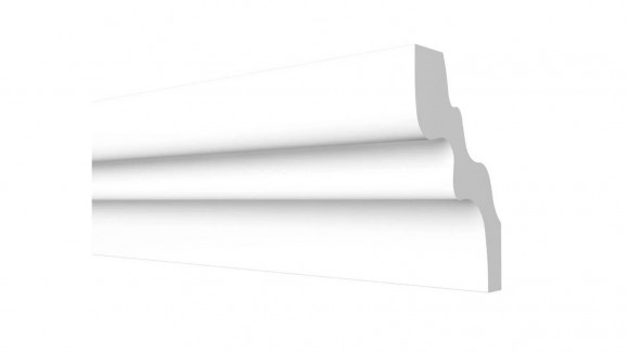 Потолочный плинтус Decor-Dizayn DD39 полистирол белый, под покраску 46х42х2000 мм