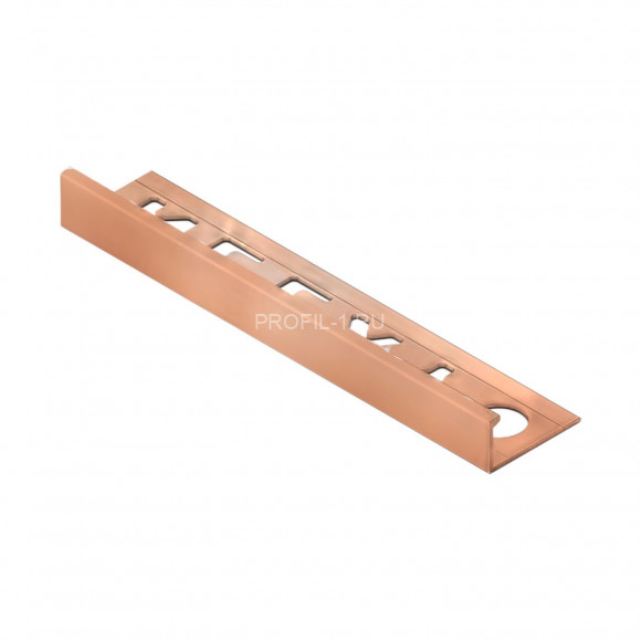 Профиль L-образный алюминий 10мм NEEXY PV02-49-MT медь матовая 2.7м