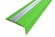 Противоскользящий профиль угловой с алюминиевой вставкой 50х18 мм NoSlipper-Угол зеленый 2,7 м