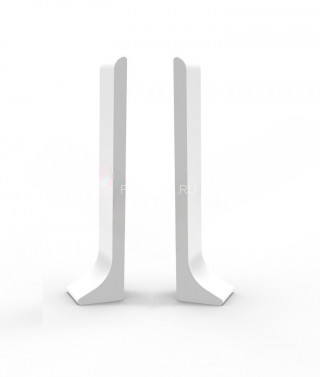 Комплект заглушек для напольного плинтуса 60 мм Диал ПЛ-60з 0033 белый муар RAL 9016 (пара левая+правая) Комплект заглушек для напольного плинтуса 60 мм Диал ПЛ-60з 0033 белый муар RAL 9016 (пара левая+правая)