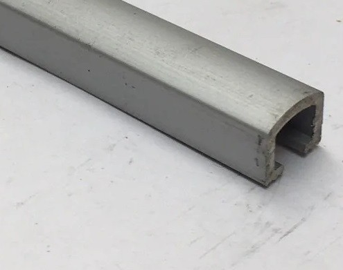 Алюминиевый П-профиль 7х10 Б-7 серебро матовое 3 м