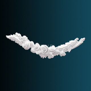 Декоративный орнамент Перфект G2039 белый 178х593х50 мм