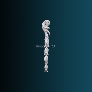 Декоративный орнамент Перфект G2335R правый белый 950х150х30 мм