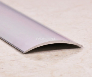 Алюминиевый порог одноуровневый 30 мм ПО-30 серебро матовое 2,7 м