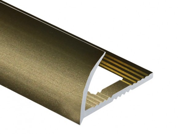 Профиль С-образный алюминий для плитки 8 мм PV07-08 eco шампань матовая 2,7 м