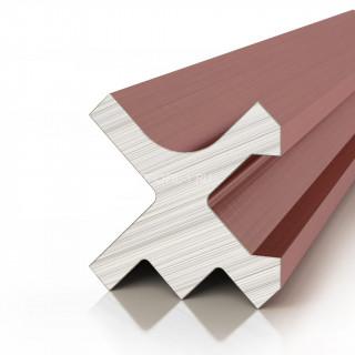 Алюминиевая теневая разделительная рейка Decaro D00X.A Copper медь для стен и потолка 3 м