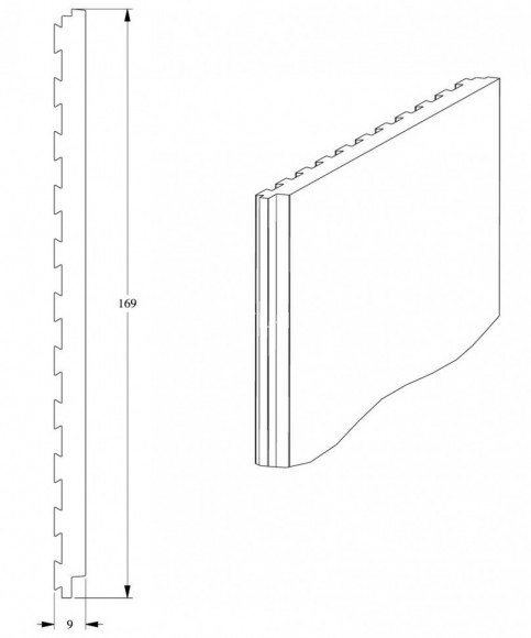 Молдинг Orac Decor Duropolymer PX147 белый полистирол 169х9 мм 2м Молдинг Orac Decor Duropolymer PX147 белый полистирол 169х9 мм 2м