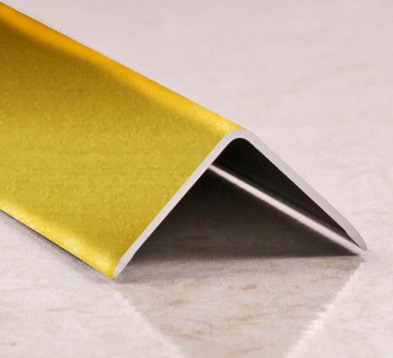 Угол защитный 15х15 мм алюминий PV61-04 золото матовое 2,7 м