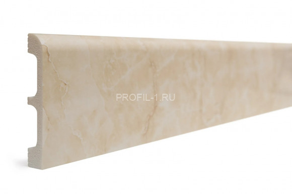 Напольный плинтус Decor-Dizayn 706-10 полистирол под мрамор 80х13х2400 мм