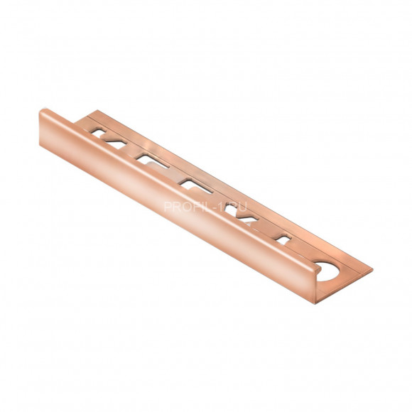 Профиль L-образный алюминий 10мм NEEXY PV02-50-BT медь блестящая 2.7м