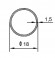 Алюминиевая труба 18х1,5 мм 3 метра