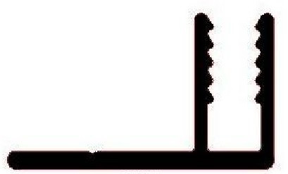 Алюминиевый F-профиль под 4 мм ОП-014 АД31 Т1-3000 3 м Алюминиевый F-профиль под 4 мм ОП-014 АД31 Т1-3000 3 м