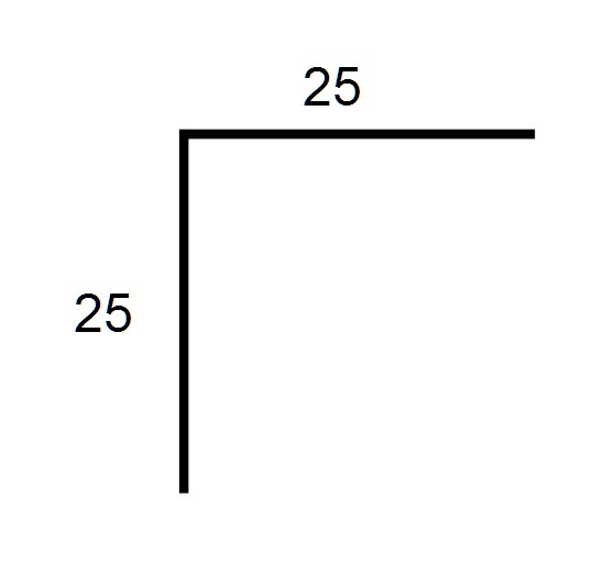 Пластиковый уголок 25х25 Lemal E25 8607 под дерево 2,75 м (25 штук)