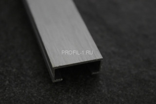 Алюминиевый П-профиль 7х10 Б-7 серебро браш 3 м Алюминиевый П-профиль 7х10 Б-7 серебро браш 3 м