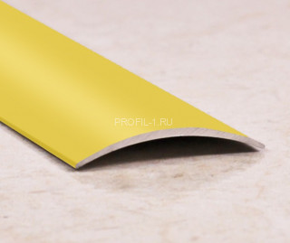 Алюминиевый порог одноуровневый 30 мм ПО-30 золото матовое 2,7 м