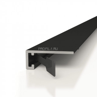 Алюминиевый микроплинтус Decaro M15A Black черный 2 м Алюминиевый микроплинтус Decaro M15A Black черный 2 м