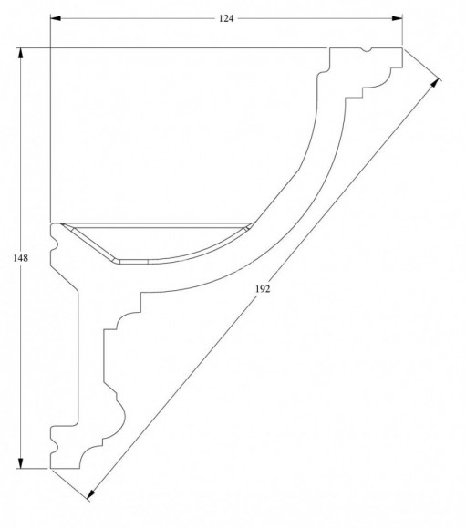 Потолочный плинтус для скрытого освещения Orac Decor Purotouch C901 белый полиуретан 148х124 мм 2м Потолочный плинтус для скрытого освещения Orac Decor Purotouch C901 белый полиуретан 148х124 мм 2м