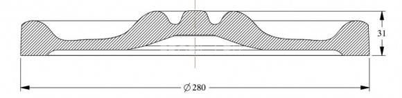 Потолочная розетка Orac Decor R13 белая полиуретан 280 мм