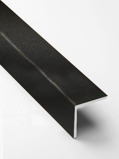 Угол защитный 20х20 мм прямой алюминий PV74-18 черный матовый 2,7 м