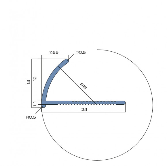С-профиль алюминиевый для плитки 12 мм NEEXY PV18-18 SW муар белый 2.7 м С-профиль алюминиевый для плитки 12 мм NEEXY PV18-18 SW муар белый 2.7 м