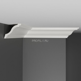 Плинтус потолочный DECOMASTER A205 (50x50x2000) ударопрочный, белый, под покраску