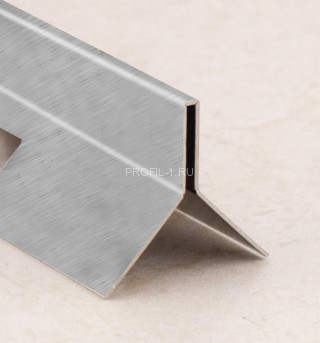 Y-образный профиль (мерседес) из нержавеющей стали SBP025-14,5H серебро глянец браш 2,7 м