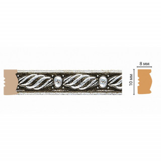Молдинг DECOMASTER 107-29 (10x8x2400) цвет Серебро Молдинг DECOMASTER 107-29 (10x8x2400) цвет Серебро