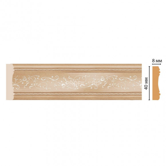 Молдинг DECOMASTER 188-11 (40x8x2400) цвет Дуб светлый с шампанью Молдинг DECOMASTER 188-11 (40x8x2400) цвет Дуб светлый с шампанью