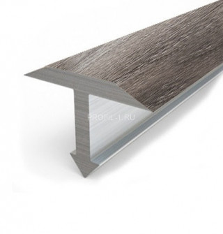 Алюминиевый профиль Т-образный 26 мм Т-26 Л Дуб пепельный 2,7 м (упаковка 10 штук)