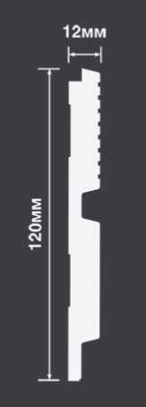 Стеновая панель Hiwood LV123 W36 под дерево 120х12 мм 2,7 м