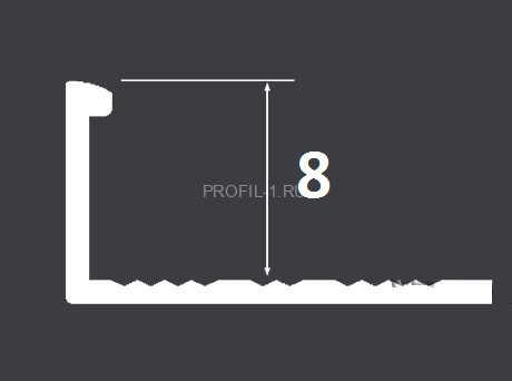 Профиль L-образный 8 мм LP 8Cezar PVL01 L латунь полированная 2,7 м Профиль L-образный 8 мм LP 8Cezar PVL01 L латунь полированная 2,7 м