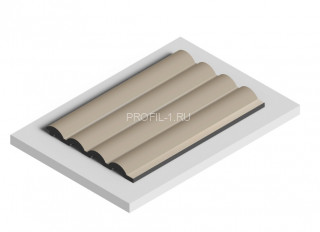 Декоративная панель HiWood LV140 BR432 бежевая 12х120 мм 2,7 м