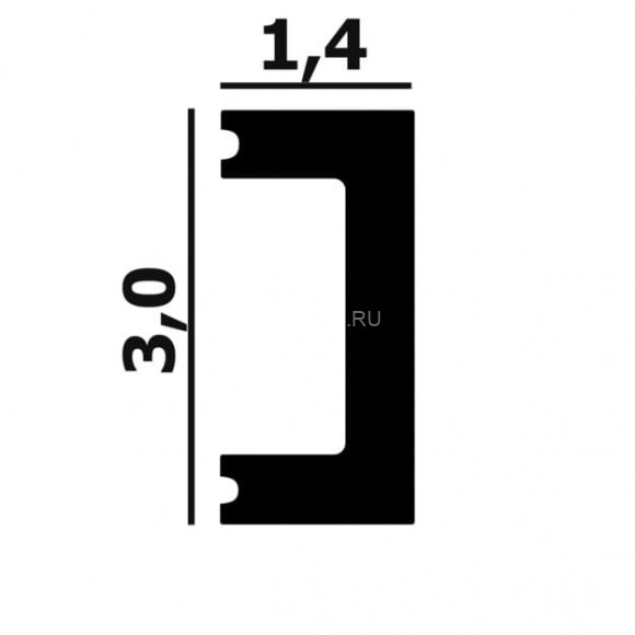 Молдинг Перфект Плюс P123 белый дюрополимер 14х30 мм 200 см Молдинг Перфект Плюс P123 белый дюрополимер 14х30 мм 200 см