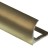 Профиль для плитки С-образный внешний алюминий 10 мм PV23-09 шампань блестящая 2,7 м