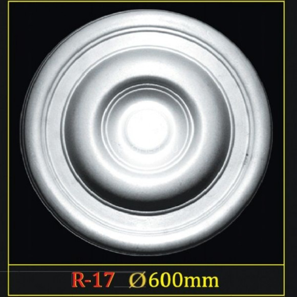 Потолочная розетка Glanzepol R-17 600 мм белая полистирол Потолочная розетка Glanzepol R-17 600 мм белая полистирол