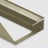 Профиль для ламината оконечный Panel L с рифлением алюминий 12 мм PV45-16 титан матовый 2,7 м