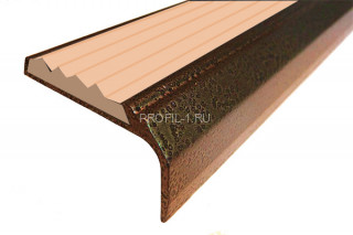 Угловой порог 42х23 мм алюминиевый противоскользящий АУ-42/23-Антик медь-бежевый 1,35 м Угловой порог 42х23 мм алюминиевый противоскользящий АУ-42/23-Антик медь-бежевый 1,35 м