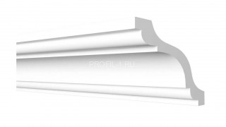 Потолочный плинтус Decor-Dizayn DD44 полистирол белый, под покраску 76х73х2000 мм