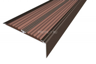 Алюминиевый угол-порог с 2-мя резиновыми вставками 70х22 мм АУ-70-Анод коньяк-коричневый 2,0 м Алюминиевый угол-порог с 2-мя резиновыми вставками 70х22 мм АУ-70-Анод коньяк-коричневый 2,0 м