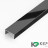 П-профиль бордюрный 10х20 мм из нержавеющей стали SS 304 FSUP20-BP S.S.304 черный полированный 2.7 м