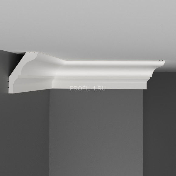 Плинтус потолочный гладкий Decomaster D112 Дюропрофиль 55х39х2000 мм белый Плинтус потолочный гладкий Decomaster D112 Дюропрофиль 55х39х2000 мм белый
