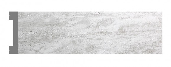 Плинтус напольный DECOMASTER D157-1634 ДМ (66x13x2900) Кварц белый