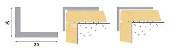 Отделочный уголок ПВХ  30х10 Cezar 112 Бук 2,75 м (25 штук)
