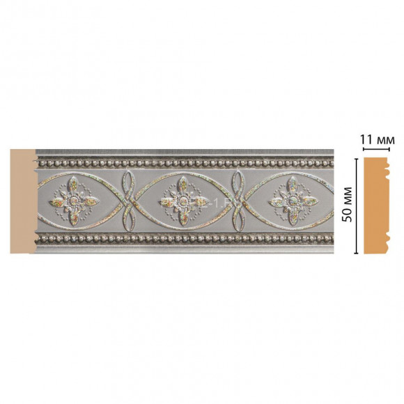 Молдинг DECOMASTER 156-55 2M ДМ СП (50x11x2000) цвет Серый перламутр Молдинг DECOMASTER 156-55 2M ДМ СП (50x11x2000) цвет Серый перламутр