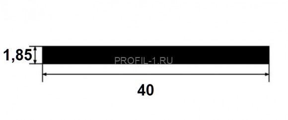 Латунная полоса PP 40 OA 40 антик 2,7м Латунная полоса PP 40 OA 40 антик 2,7м