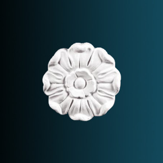 Декоративный орнамент Перфект G2042 белый 100х100х18 мм